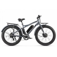 Велогибрид Volteco BIGCAT DUAL NEW 2020 Темно-серый