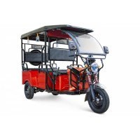 Электротрицикл Rutrike Рикша 60V1000W Красный