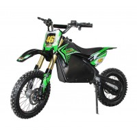 Детский электромотоцикл GreenCamel Питбайк DB500, 48V 1500W R14/R12