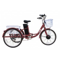 Электровелосипед GreenCamel Трайк-24 10Ah Красный