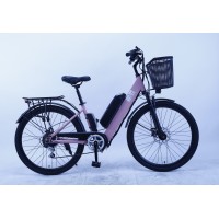 Электровелосипед Furendo E-BUTTERFLY 350 Розовый матовый