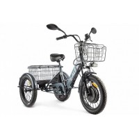 Трицикл GREEN CITY e-ALFA Trike Темно-серый