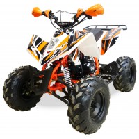 Квадроцикл Motax ATV T-Rex Super LUX 125 сс Бело-оранжевый